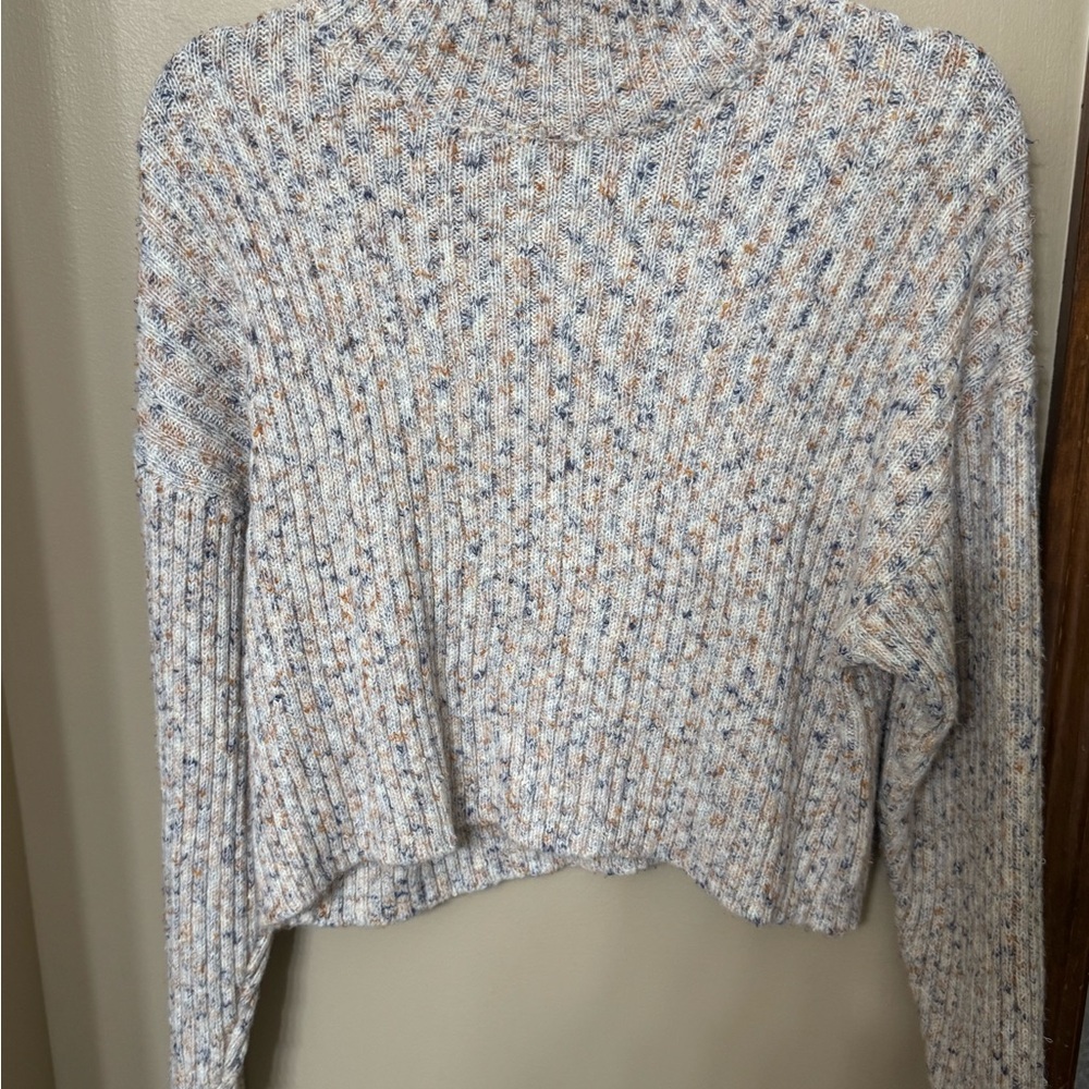 Willow & Root Speckled Turtleneck Knit Sweater